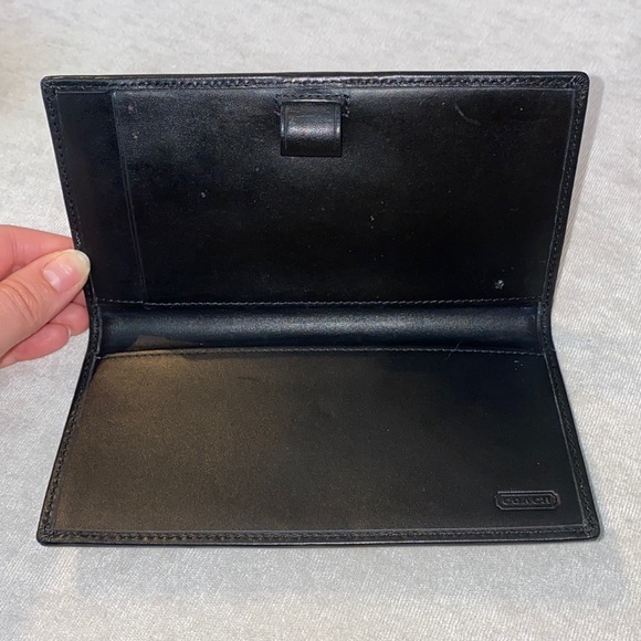 Coach tri-fold wallet with checkbook - Picture 3 of 4